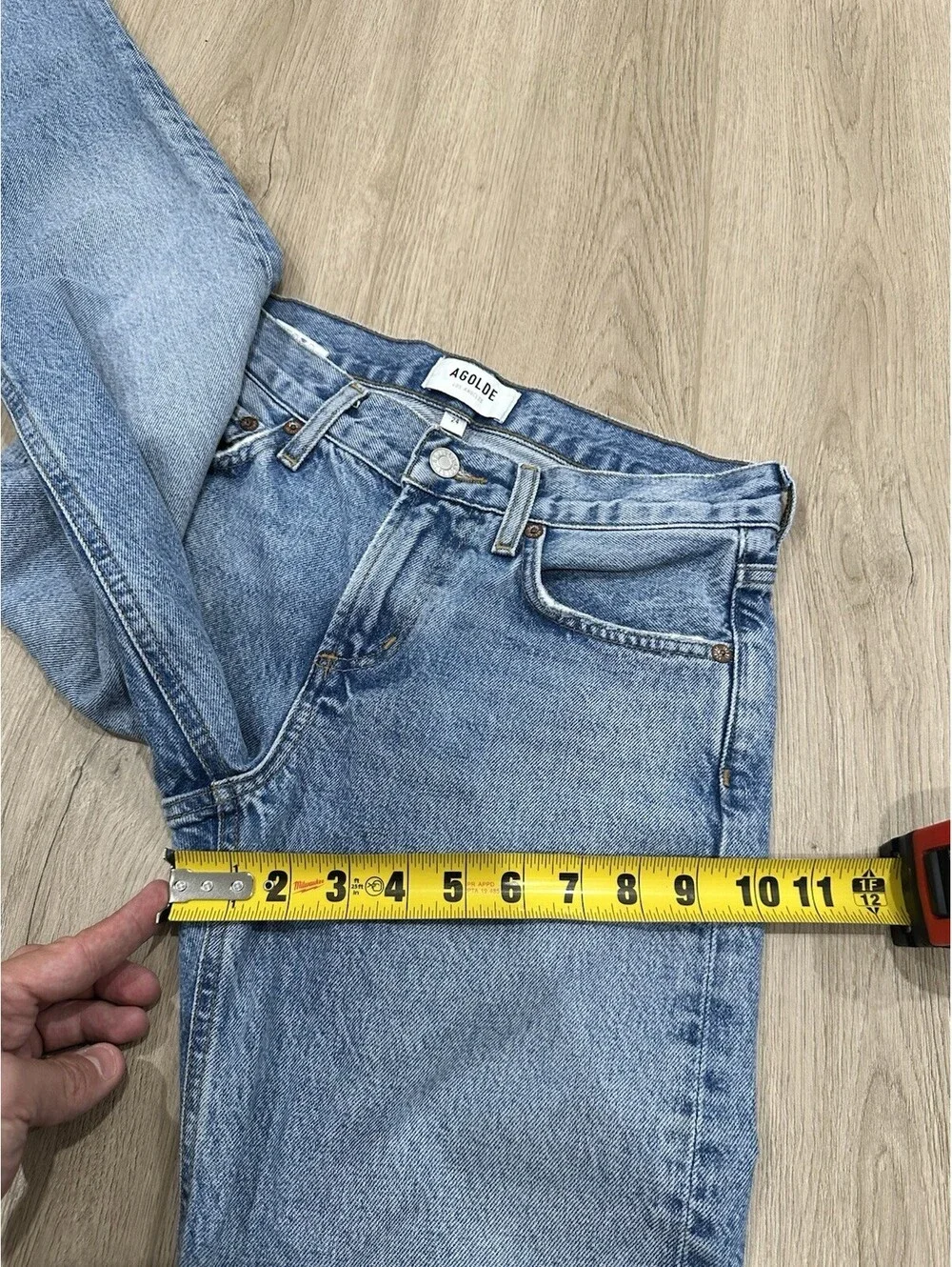 Agolde Amber Straight Jeans Blue Size 24